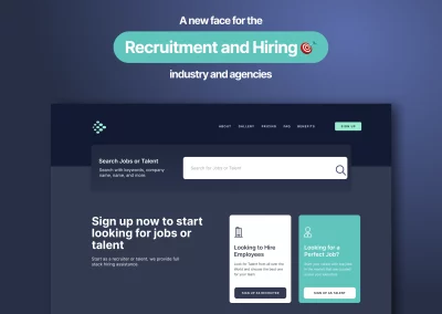 Recruiting for Future | UI Design | Prototype | Agency Website